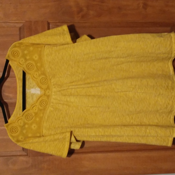 St John's Bay woman's size 2X capped sleeve v-neck cotton blend top - Picture 10 of 10